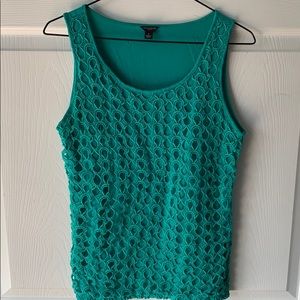 Ann Taylor Green tank top